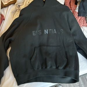ESSENTIALS hoodie all black size small